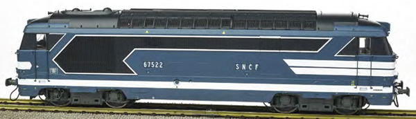 REE Modeles MB-097SAC - French Diesel Locomotive Class BB 67522 of the SNCF, STRASBOURG, with skirt, Era III-IV - AC Sound 